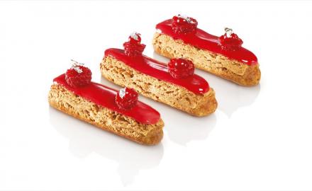 Raspberry and Red Currant Éclairs