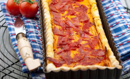 Quiche tomate et chorizo