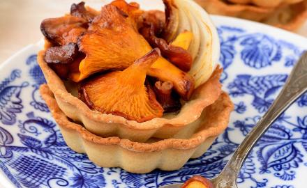 Tartelettes de chanterelles