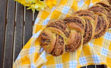 Brioche tressée aux pépites de chocolat