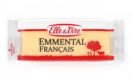 Nouvelle portion fromage : l'emmental Elle & Vire !