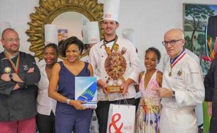 Arnaud Bloquel, winner of the "Trophée des Chefs Ultra-Marins"