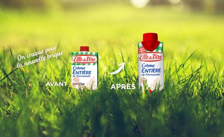 Une nouvelle brique pour la crème entière fluide 3x20cl