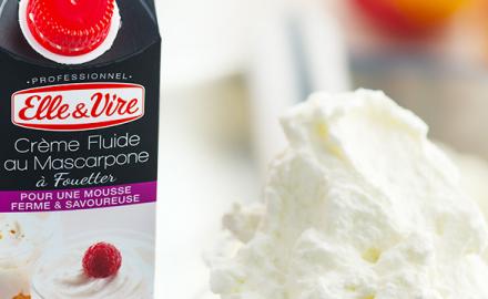 La crème au Mascarpone: un produit idéal en Chantilly !